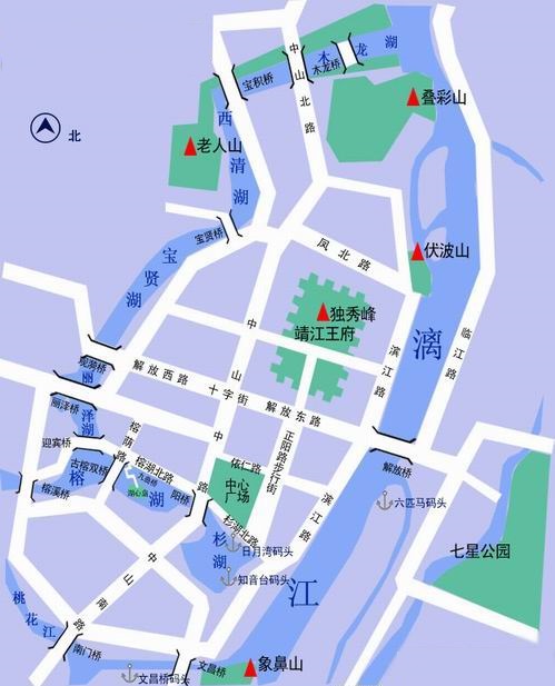 桂林街景地图图片
